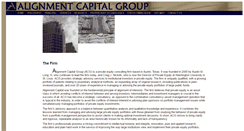 Desktop Screenshot of alignmentcapital.com
