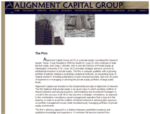 Tablet Screenshot of alignmentcapital.com